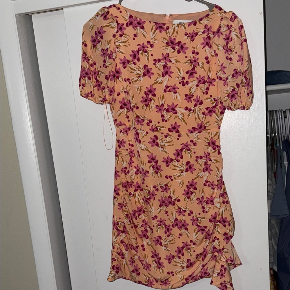 Likely Pink Floral Mini Dress